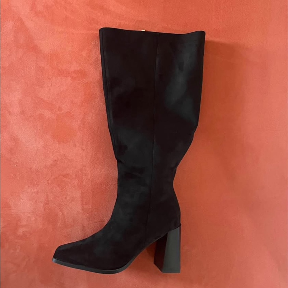 Billini Wide calf tall boots in Black